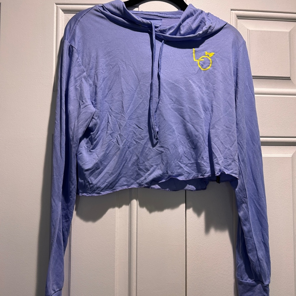 Women's Purple Hoodie Swim Top